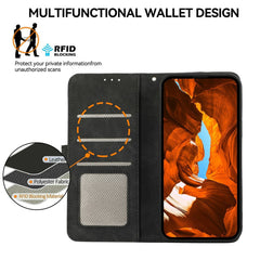 ABEEL For Samsung Galaxy S25 FE Case Color Splicing Leather Flip Phone Cover RFID Blocking