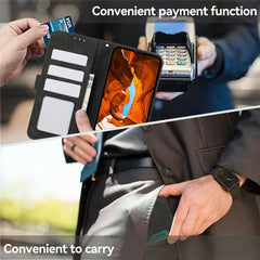 ABEEL For Samsung Galaxy S25 FE Case Color Splicing Leather Flip Phone Cover RFID Blocking
