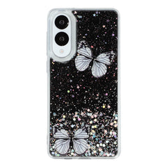 For Samsung Galaxy S25 Edge Case Epoxy PVC Butterfly TPU Aesthetics Phone Cover