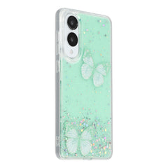 For Samsung Galaxy S25 Edge Case Epoxy PVC Butterfly TPU Aesthetics Phone Cover
