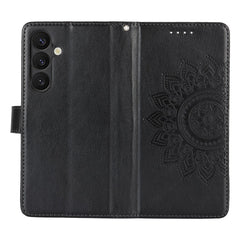 For Samsung Galaxy S24+ Stand Case Textured Leather Wallet Phone Cover with Strap