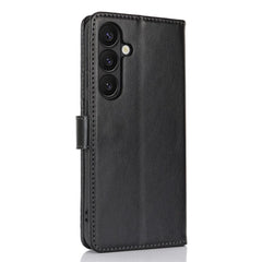 For Samsung Galaxy S24+ Stand Case Textured Leather Wallet Phone Cover with Strap