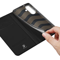 For Samsung Galaxy S25 FE Case DUX DUCIS Skin Pro Series Leather Cover Card Holder