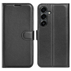 Für Samsung Galaxy S25 FE Fall Litchi Textur Stoßfest Leder Brieftasche Telefon Abdeckung 