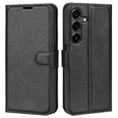 Für Samsung Galaxy S25 FE Fall Litchi Textur Stoßfest Leder Brieftasche Telefon Abdeckung 
