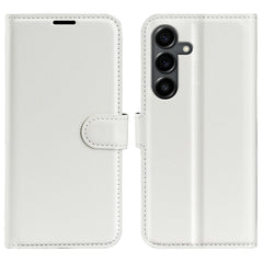 Für Samsung Galaxy S25 FE Fall Litchi Textur Stoßfest Leder Brieftasche Telefon Abdeckung 