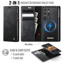 For Samsung Galaxy S22 Ultra 5G Case CASEME C49 Compatible with MagSafe RFID Blocking Detachable Wallet Leather Phone Cover
