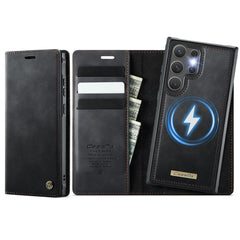 For Samsung Galaxy S23 Ultra Case CASEME C49 Compatible with MagSafe RFID Blocking Detachable Wallet Leather Phone Cover