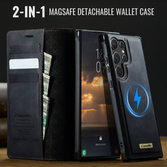 For Samsung Galaxy S23 Ultra Case CASEME C49 Compatible with MagSafe RFID Blocking Detachable Wallet Leather Phone Cover