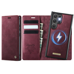 For Samsung Galaxy S23 Ultra Case CASEME C49 Compatible with MagSafe RFID Blocking Detachable Wallet Leather Phone Cover