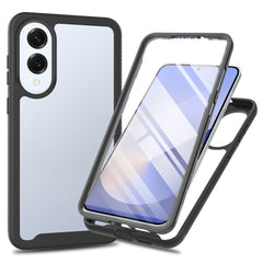 Coque transparente pour Samsung Galaxy S25 Edge, coque arrière en PC + TPU avec film PET 