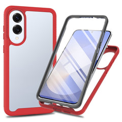 Coque transparente pour Samsung Galaxy S25 Edge, coque arrière en PC + TPU avec film PET 