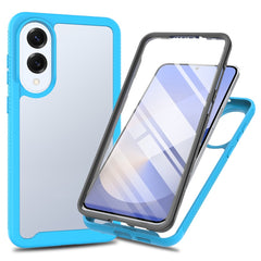 Coque transparente pour Samsung Galaxy S25 Edge, coque arrière en PC + TPU avec film PET 