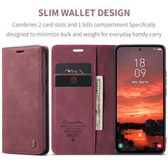 For Samsung Galaxy S25 FE Wallet Case CASEME 013 Series PU Leather Phone Cover Stand