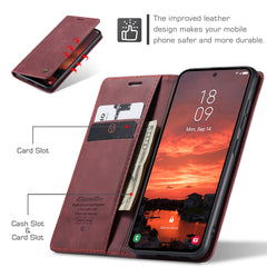 For Samsung Galaxy S25 FE Wallet Case CASEME 013 Series PU Leather Phone Cover Stand