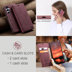 For Samsung Galaxy S25 FE Wallet Case CASEME 013 Series PU Leather Phone Cover Stand