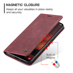 For Samsung Galaxy S25 FE Wallet Case CASEME 013 Series PU Leather Phone Cover Stand