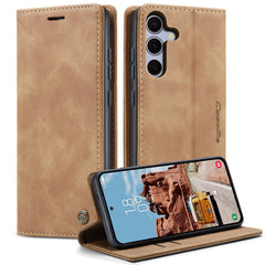 For Samsung Galaxy S25 FE Wallet Case CASEME 013 Series PU Leather Phone Cover Stand