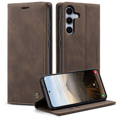 For Samsung Galaxy S25 FE Wallet Case CASEME 013 Series PU Leather Phone Cover Stand