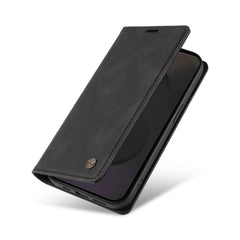 Étui portefeuille en cuir pour Samsung Galaxy S25 FE YIKATU YK-004, toucher peau 
