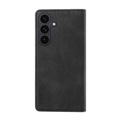 Étui portefeuille en cuir pour Samsung Galaxy S25 FE YIKATU YK-004, toucher peau 