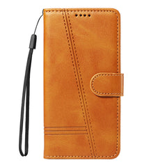Étui portefeuille en cuir avec support pour Samsung Galaxy S25 FE, lignes en forme de T 