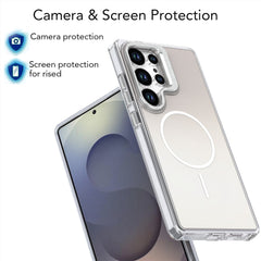 For Samsung Galaxy S23 Ultra Case Compatible with MagSafe TPU + Acrylic Gradient Phone Cover with Kickstand
