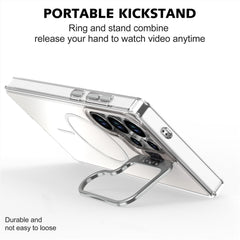 For Samsung Galaxy S24 Ultra Case Compatible with MagSafe TPU + Acrylic Gradient Phone Cover with Kickstand