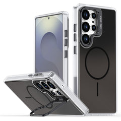 For Samsung Galaxy S24 Ultra Case Compatible with MagSafe TPU + Acrylic Gradient Phone Cover with Kickstand