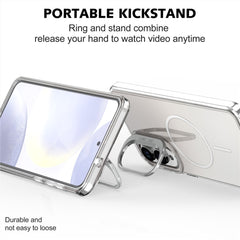 For Samsung Galaxy S25 Edge Case Compatible with MagSafe TPU + Acrylic Gradient Phone Cover with Kickstand
