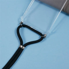 For Samsung Galaxy S25 FE Case Reinforced Corner TPU Clear Phone Cover with Lanyard