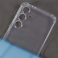 For Samsung Galaxy S25 FE Case Reinforced Corner TPU Clear Phone Cover with Lanyard