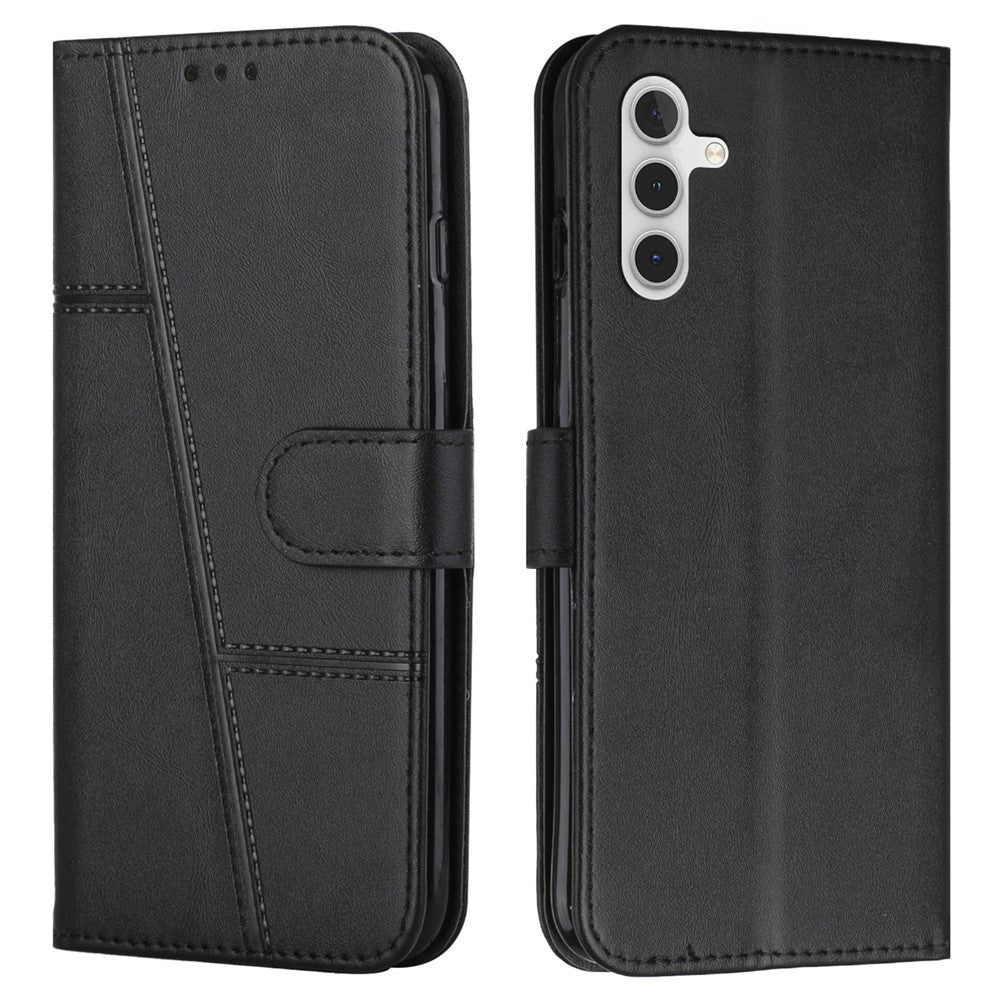 For Samsung Galaxy S25 FE Leather Phone Case Foldable Stand Wallet Flip Cover with Strap - TechGearPal