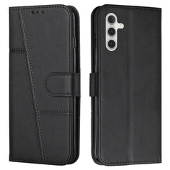 Étui portefeuille pliable en cuir avec rabat et sangle pour Samsung Galaxy S25 FE 