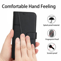 Étui portefeuille pliable en cuir avec rabat et sangle pour Samsung Galaxy S25 FE 