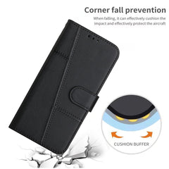 Étui portefeuille pliable en cuir avec rabat et sangle pour Samsung Galaxy S25 FE 