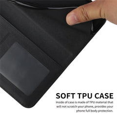 Étui portefeuille pliable en cuir avec rabat et sangle pour Samsung Galaxy S25 FE 