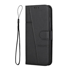 Étui portefeuille pliable en cuir avec rabat et sangle pour Samsung Galaxy S25 FE 
