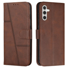 Étui portefeuille pliable en cuir avec rabat et sangle pour Samsung Galaxy S25 FE 