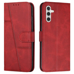 Étui portefeuille pliable en cuir avec rabat et sangle pour Samsung Galaxy S25 FE 