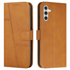 Étui portefeuille pliable en cuir avec rabat et sangle pour Samsung Galaxy S25 FE 