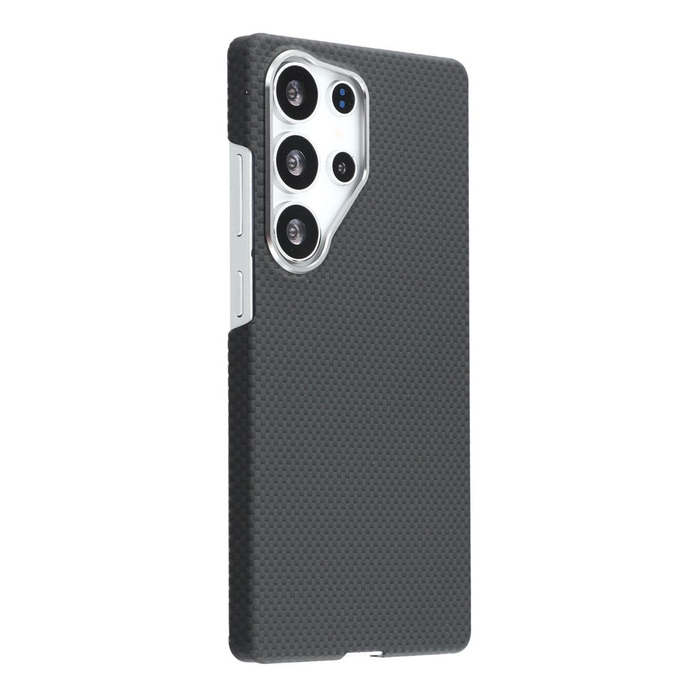 X-LEVEL For Samsung Galaxy S25 Ultra Case Compatible with MagSafe Carbon Nanofiber + Metal Lens Frame Phone Cover