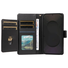 Étui en cuir PU pour Samsung Galaxy S25 FE avec porte-cartes et dragonne 