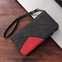 For Samsung Galaxy S25 FE Leather Case with Strap Zipper 9 Card Slot Phone Cover Stand