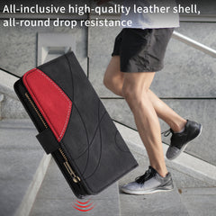 For Samsung Galaxy S25 FE Leather Case with Strap Zipper 9 Card Slot Phone Cover Stand
