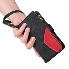 For Samsung Galaxy S25 FE Leather Case with Strap Zipper 9 Card Slot Phone Cover Stand