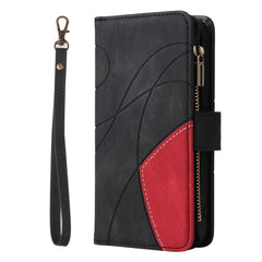 For Samsung Galaxy S25 FE Leather Case with Strap Zipper 9 Card Slot Phone Cover Stand