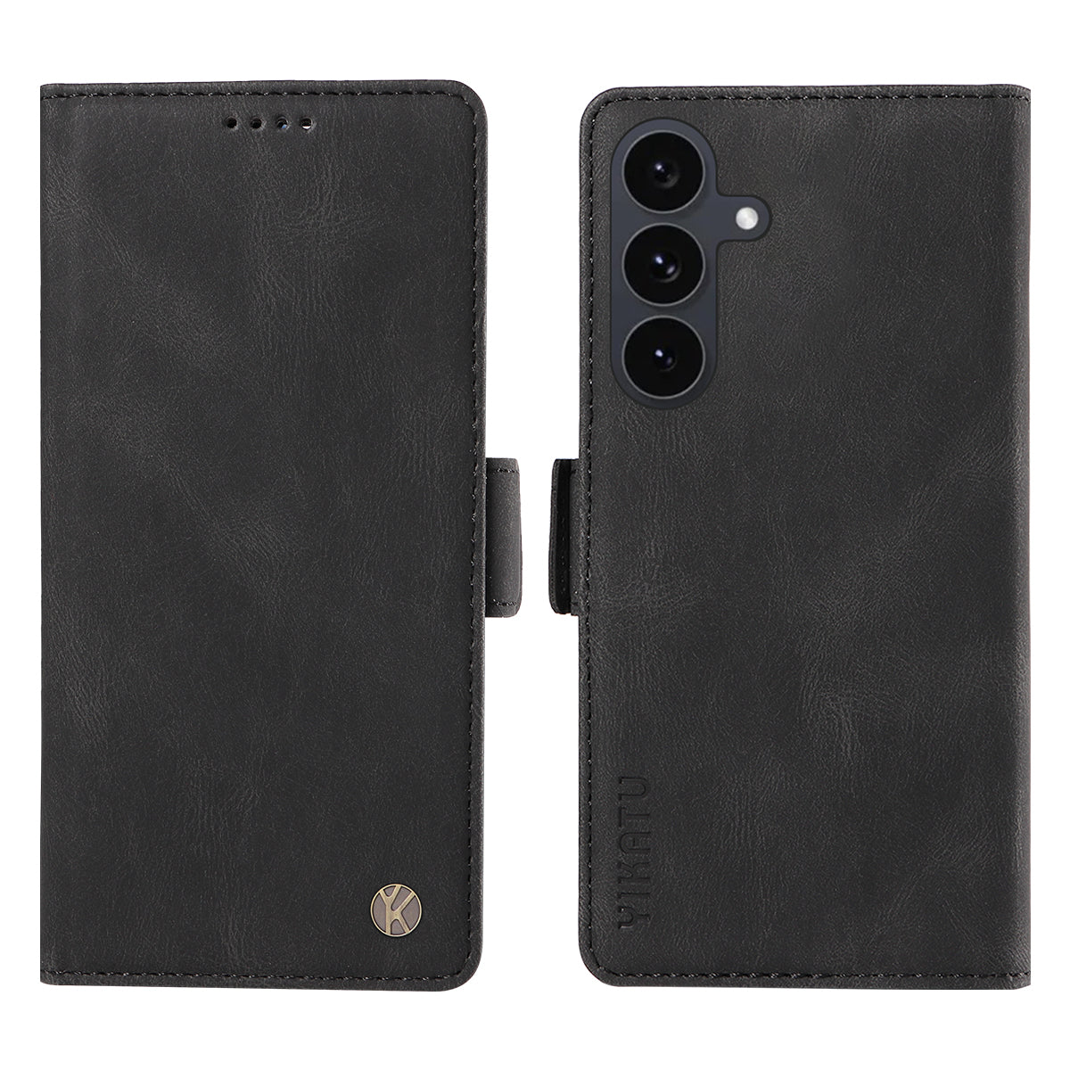 Für Samsung Galaxy S25 FE Ledertasche YIKATU YK-005 Skin-Touch-Feeling Brieftasche Telefonabdeckung 