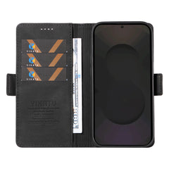 Für Samsung Galaxy S25 FE Ledertasche YIKATU YK-005 Skin-Touch-Feeling Brieftasche Telefonabdeckung 