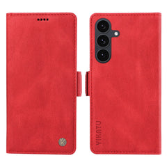Für Samsung Galaxy S25 FE Ledertasche YIKATU YK-005 Skin-Touch-Feeling Brieftasche Telefonabdeckung 